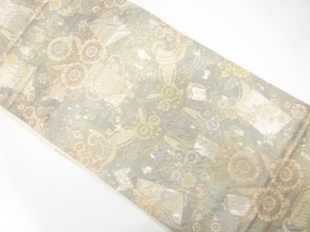 Japanese Kimono / Antique / Fukuro Obi Silk